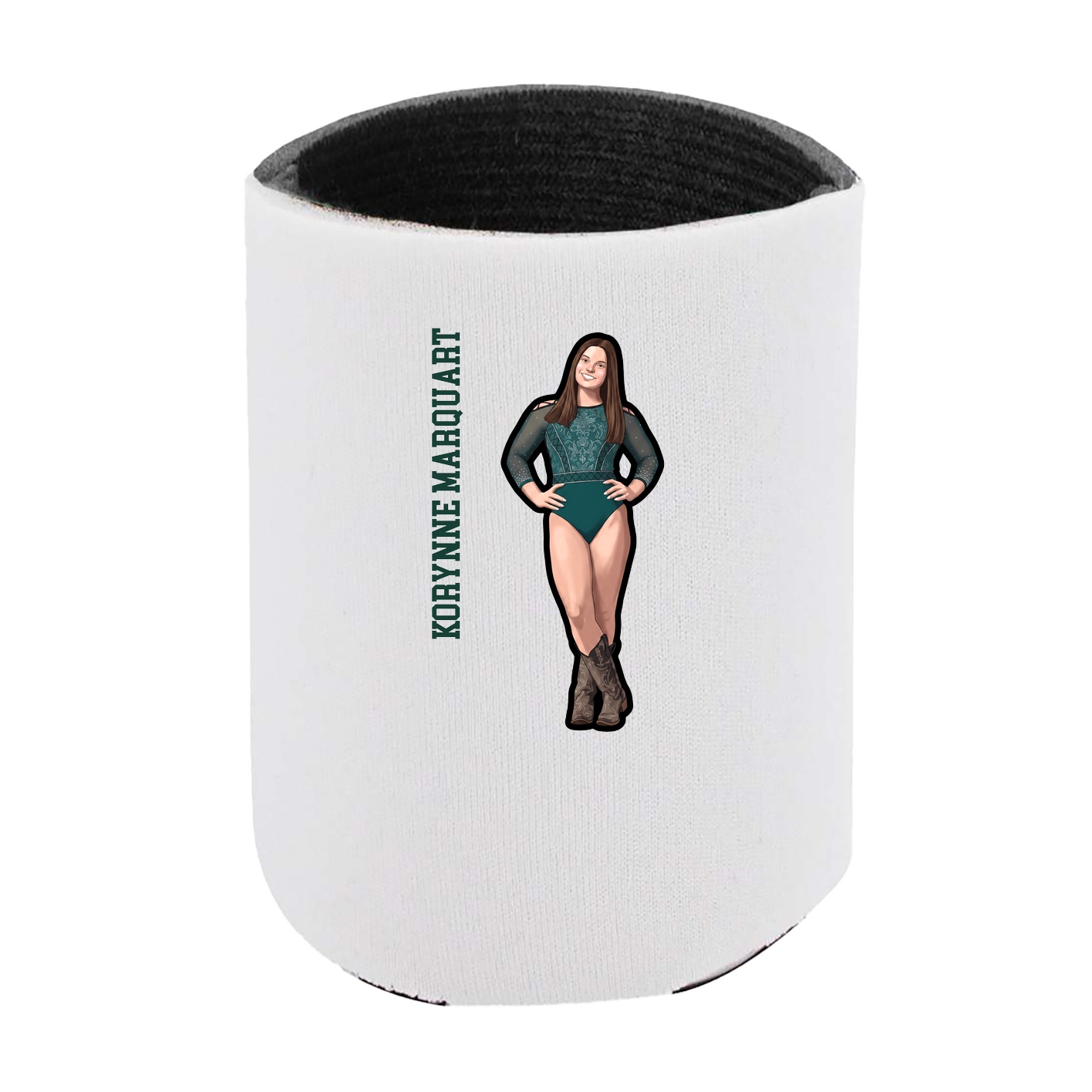 Can Holder — Name Vertical in White