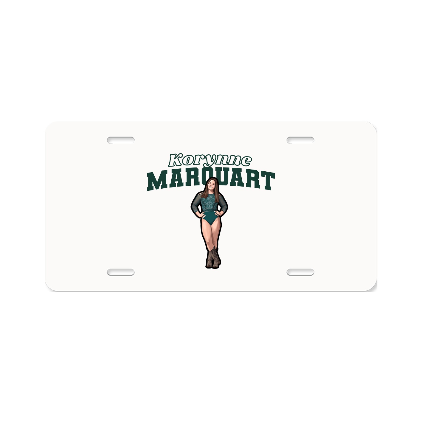 License Plate — Name Arch in Classic