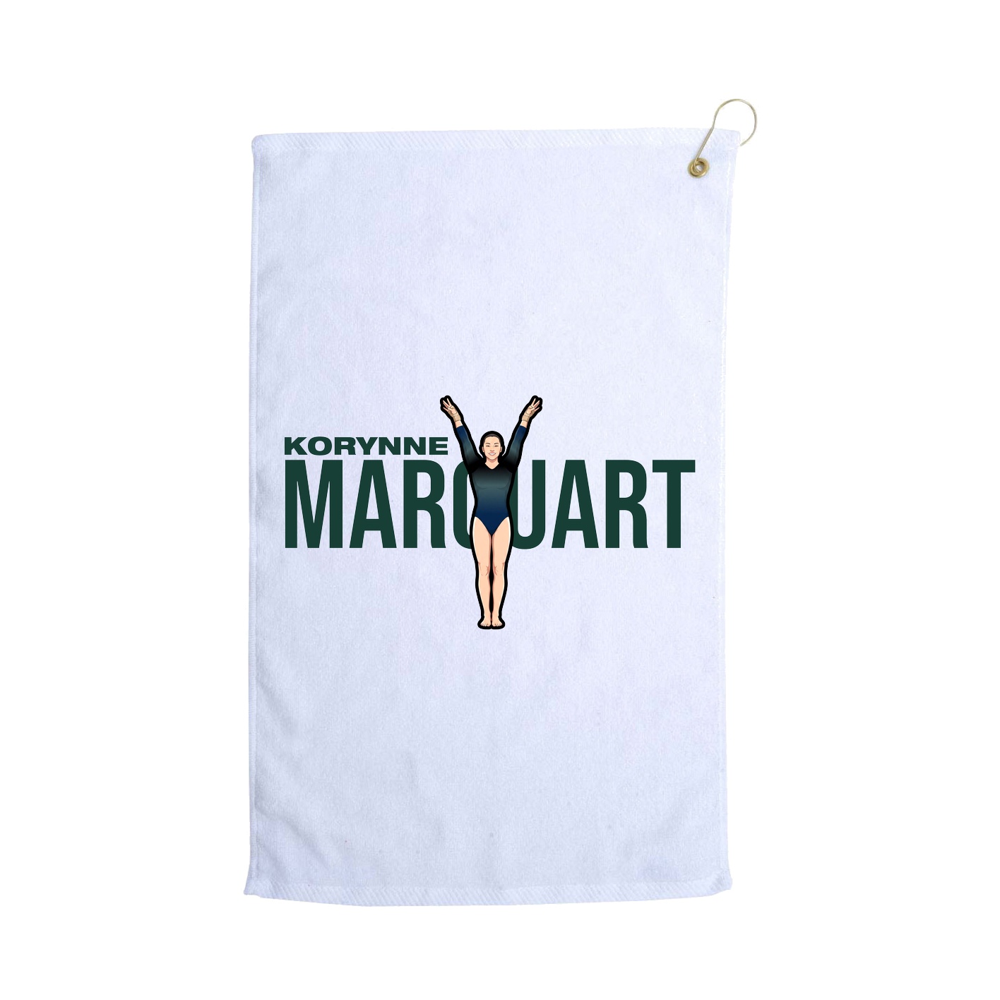 Golf Towel — Player Name in White