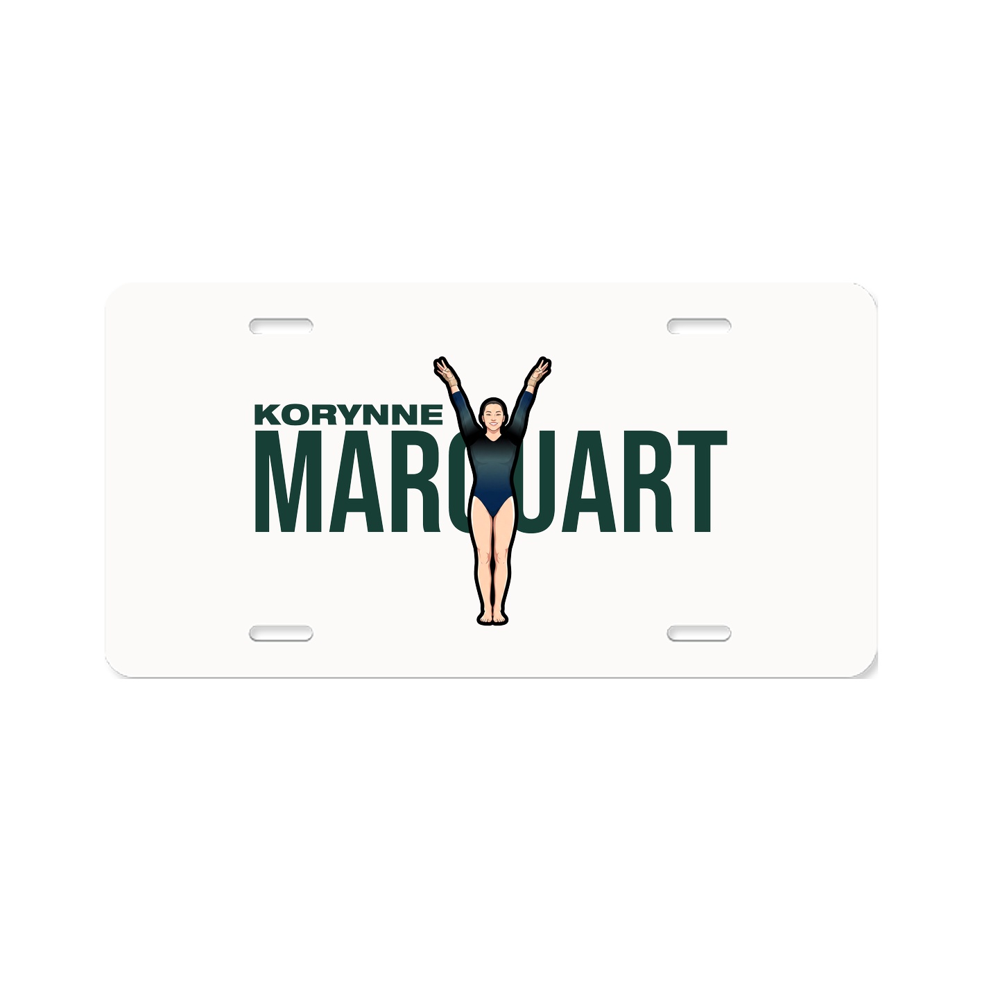 License Plate — Player Name in Classic