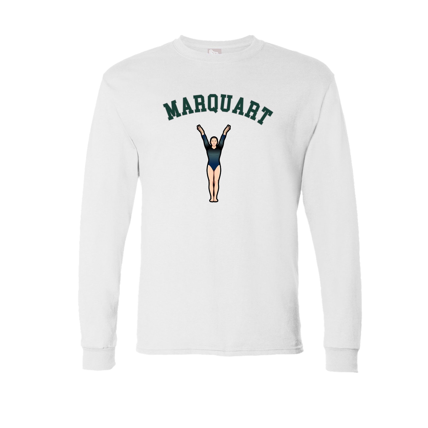 Long Sleeve Tee — Shirsey Arch in White