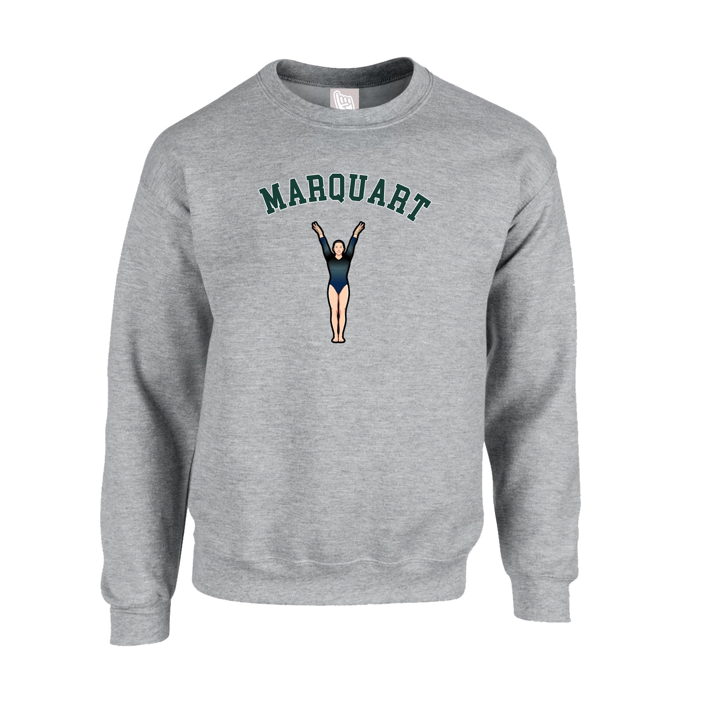 Fleece Crew — Shirsey Arch in Grey