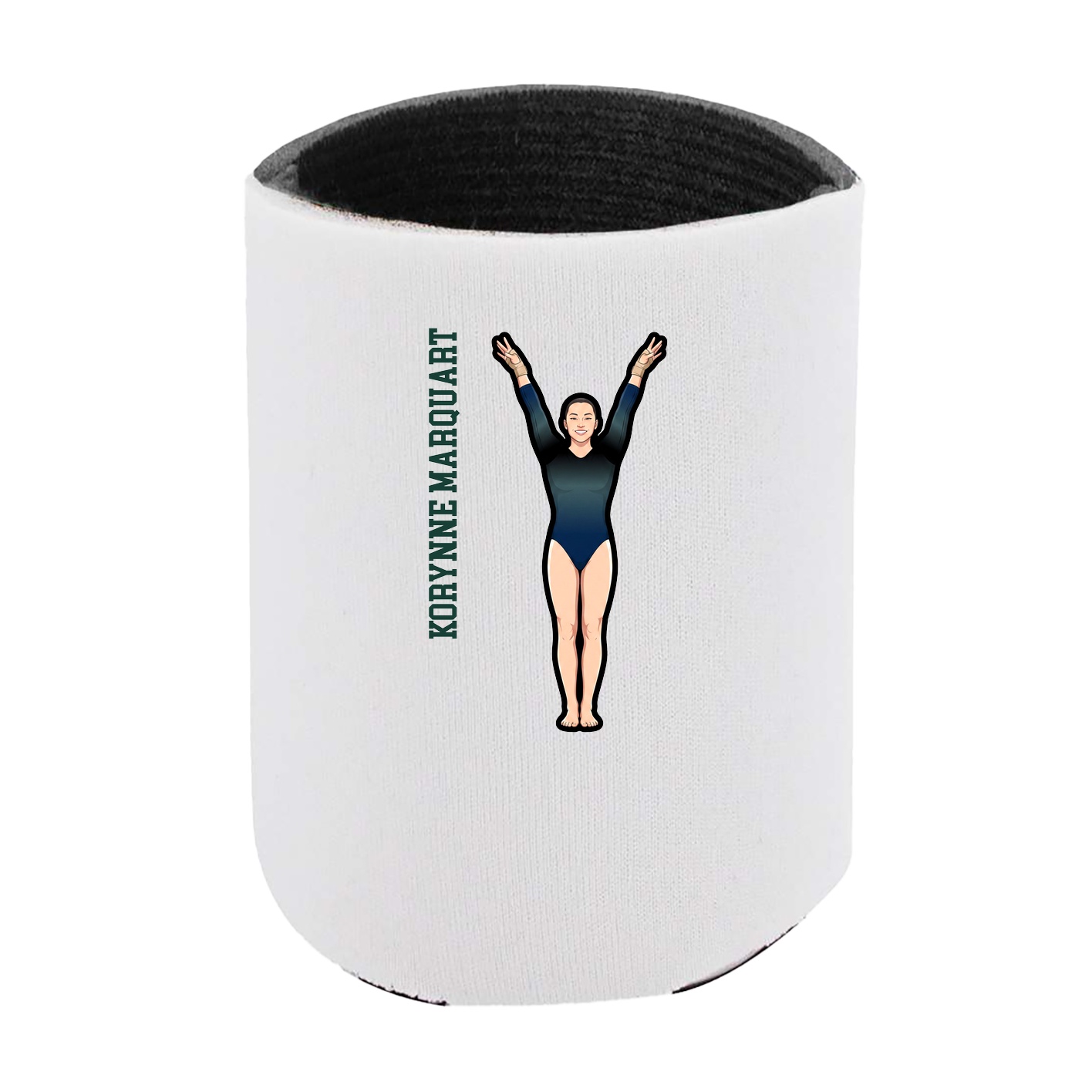 Can Holder — Name Vertical in White
