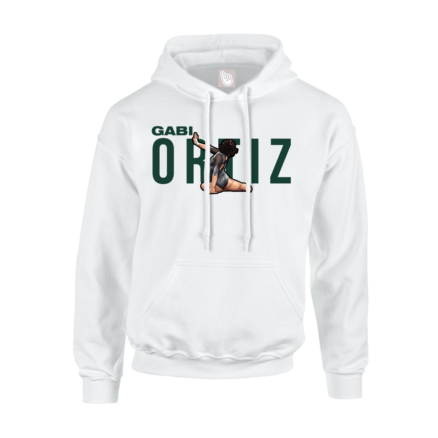 Youth Hoodie — Player Name in White
