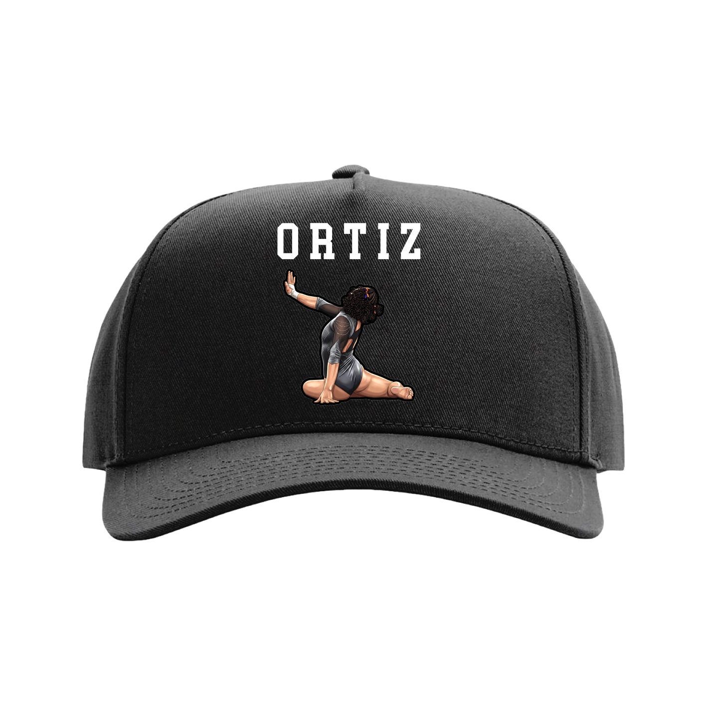 Full Fabric Five-Panel Champ Cap — Shirsey in Black