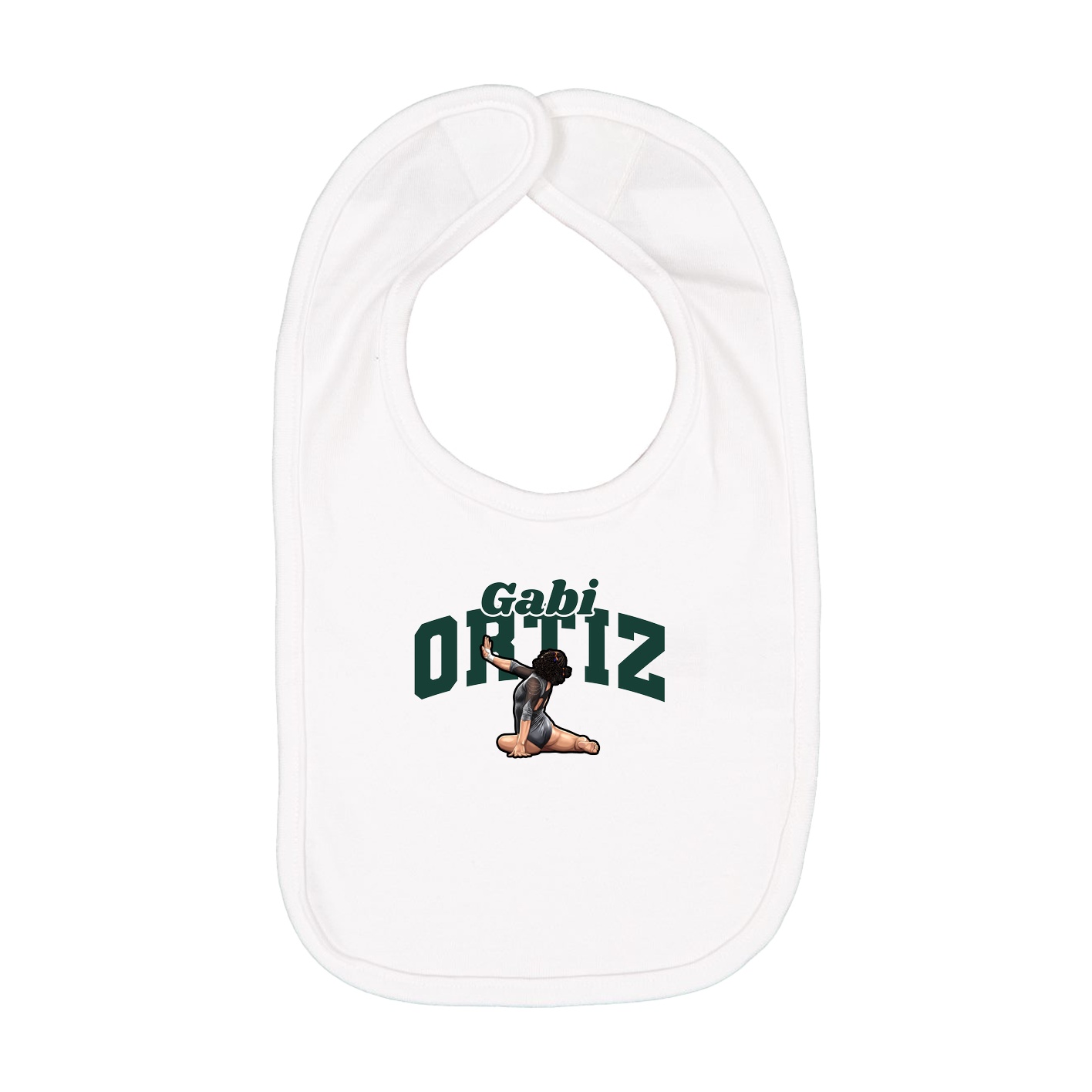 Infant Bib — Signature Arch in White