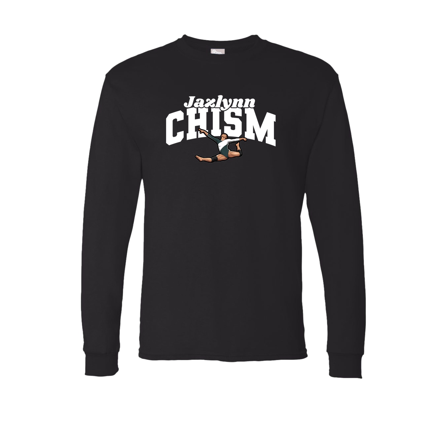 Long Sleeve Tee — Signature Arch in Black