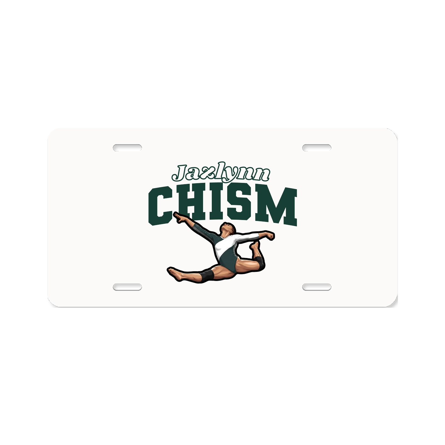 License Plate — Name Arch in Classic
