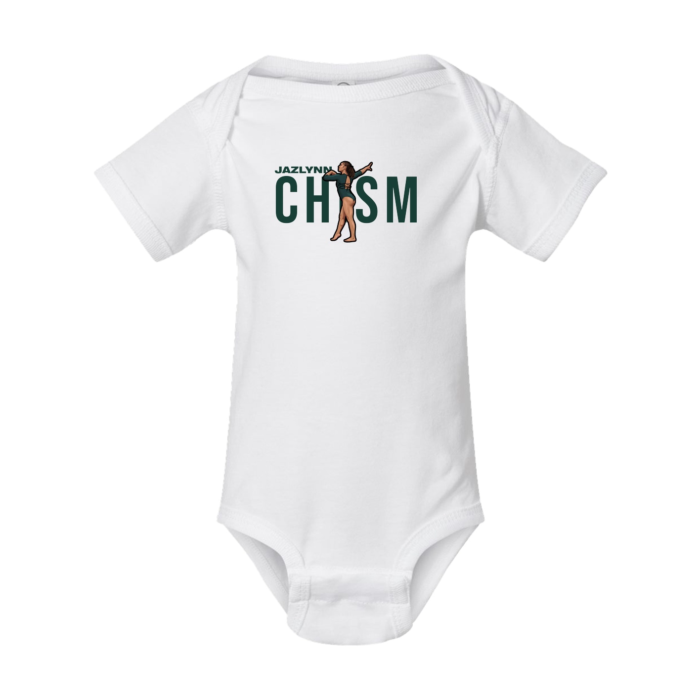 Baby Onesie — Player Name in White