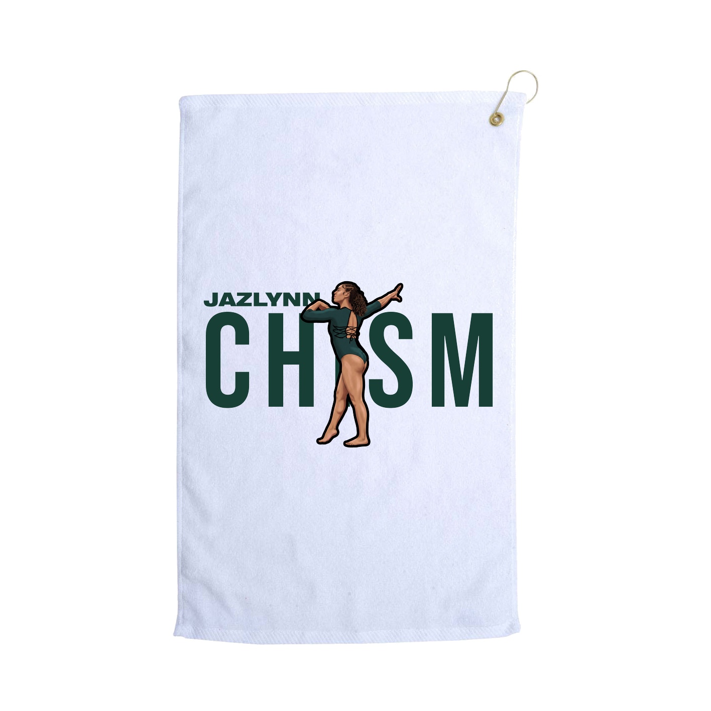 Golf Towel — Player Name in White
