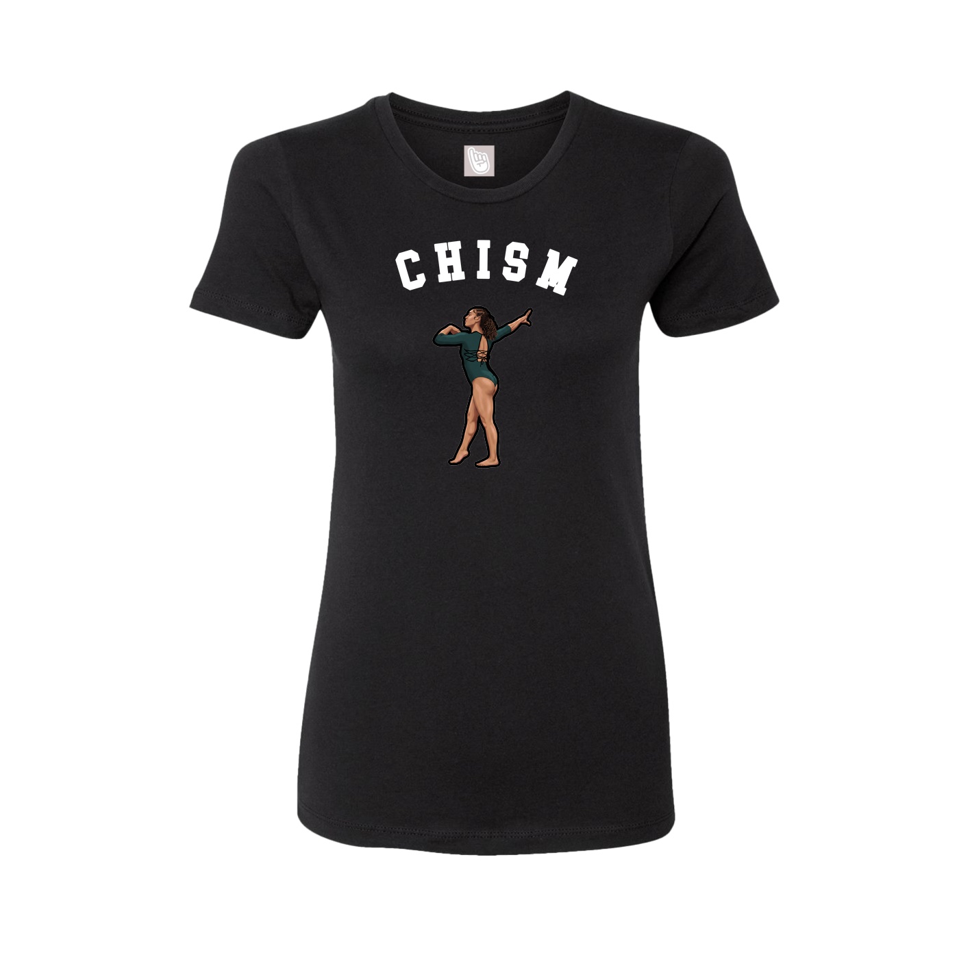 Fitted Women's Tee — Shirsey Arch in Black