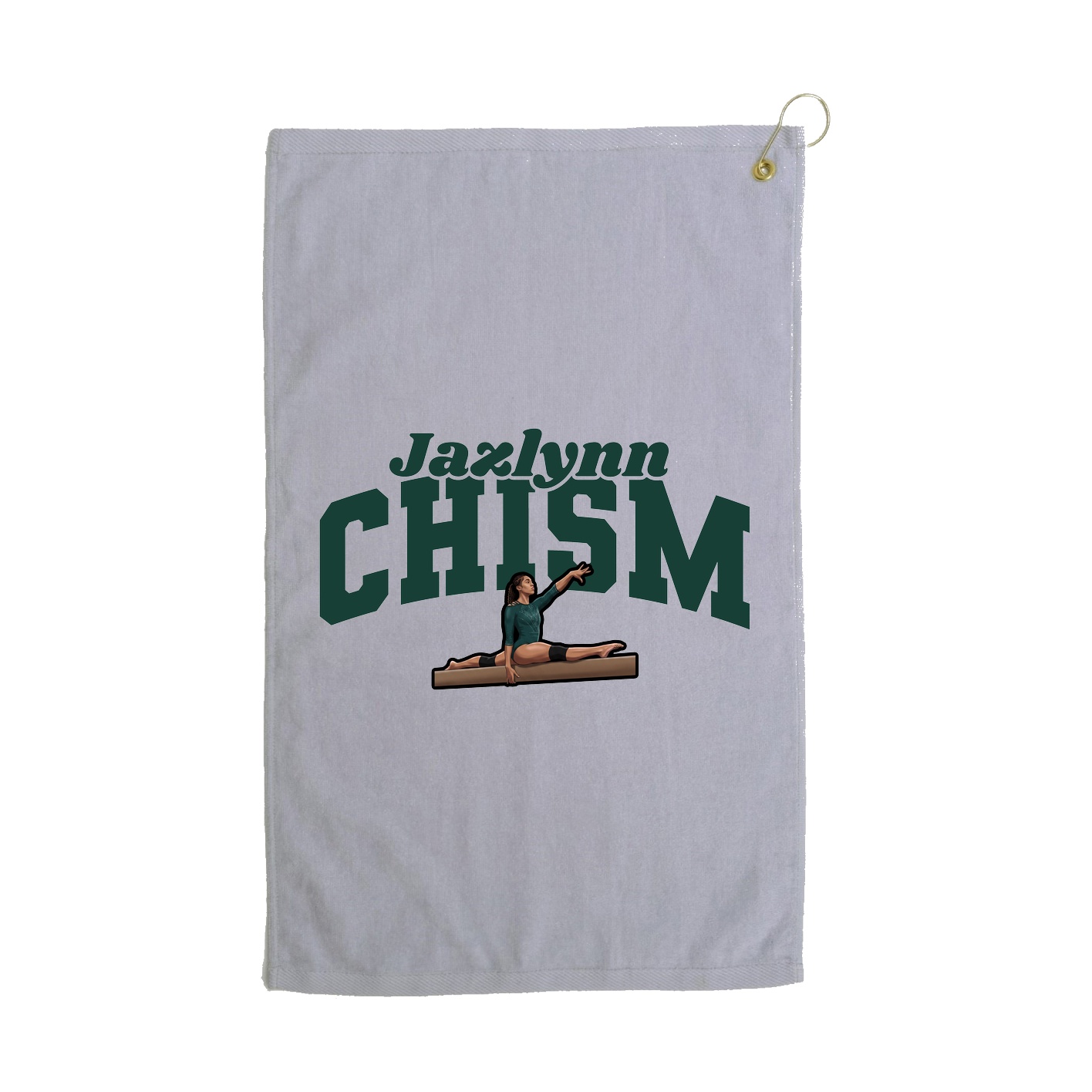 Golf Towel — Signature Arch in Grey