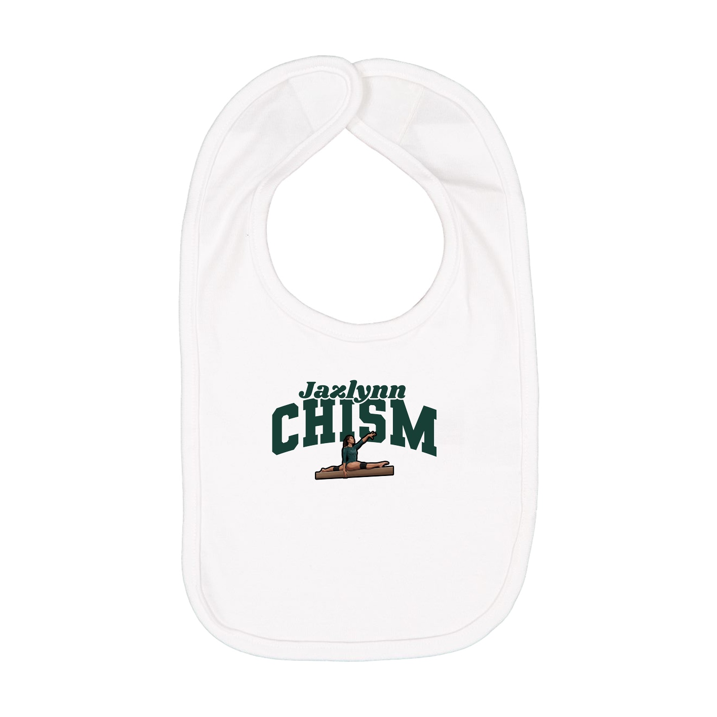 Infant Bib — Signature Arch in White