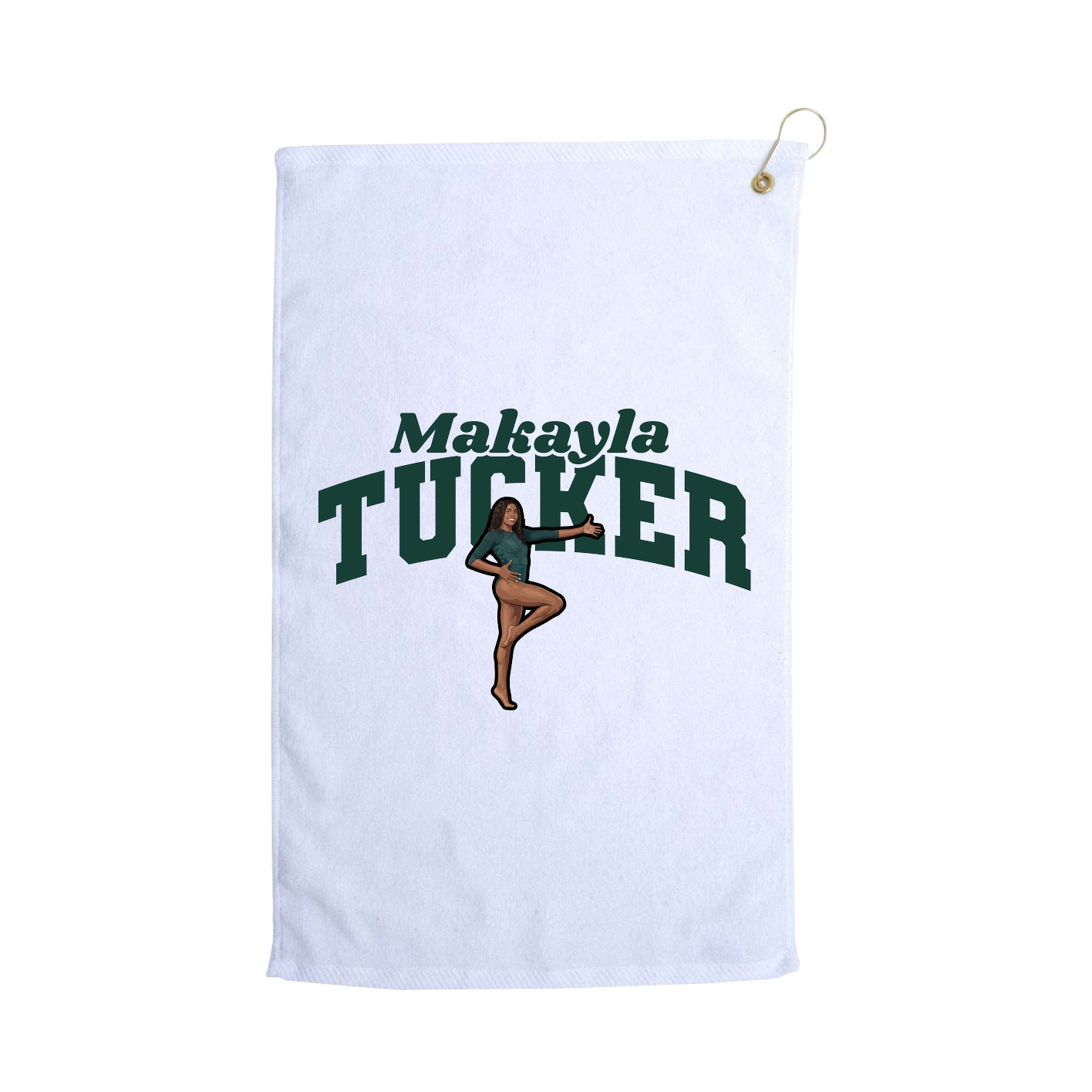 Golf Towel — Signature Arch in White