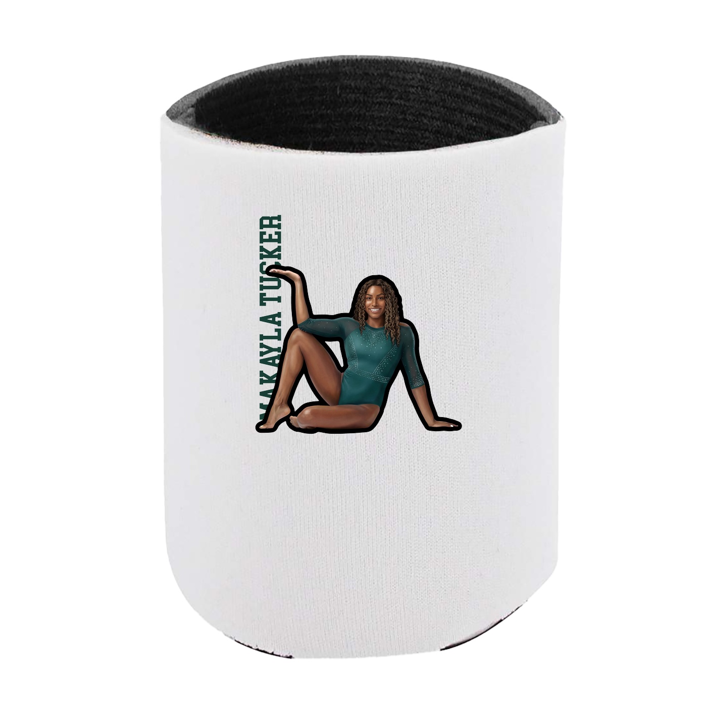 Can Holder — Name Vertical in White