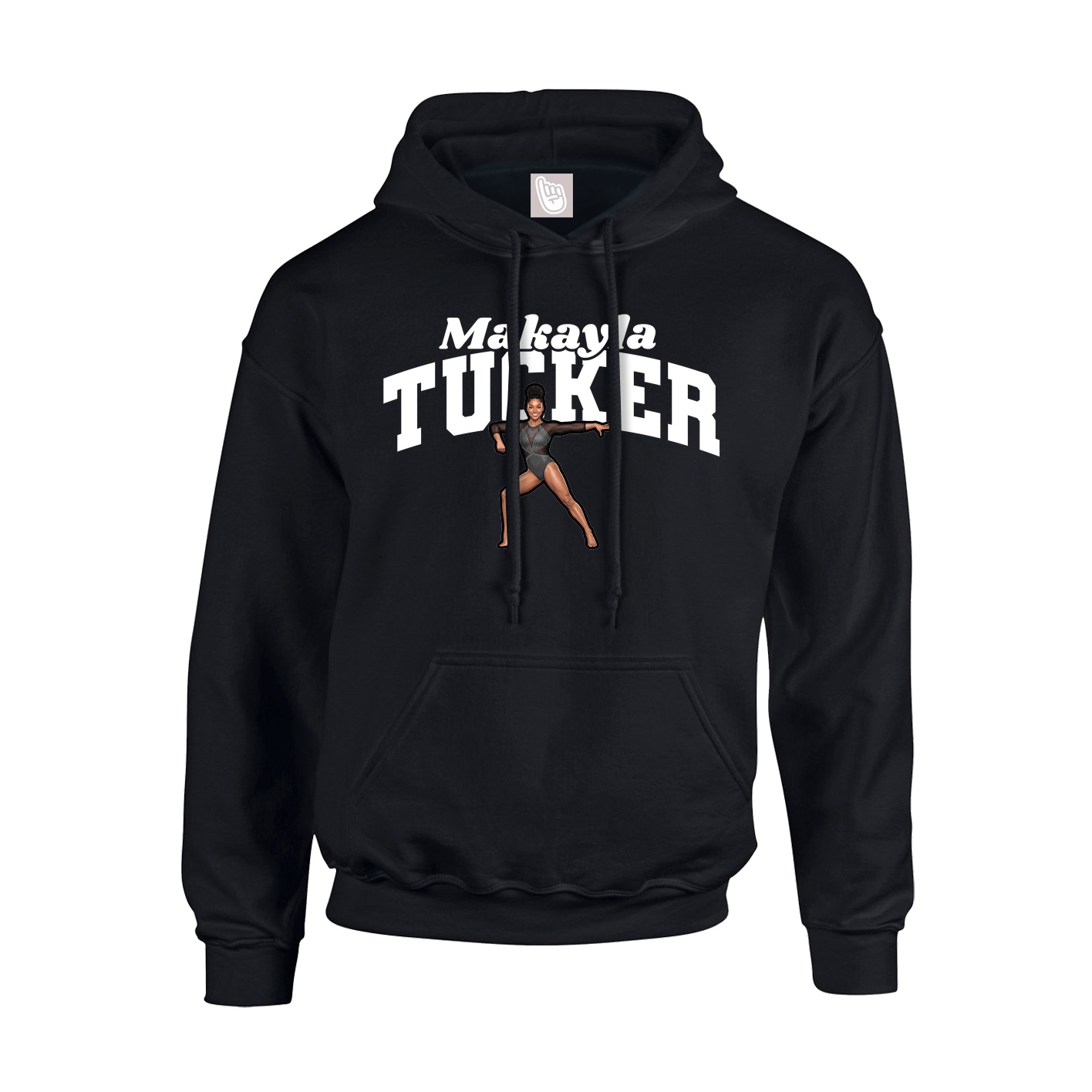 Youth Hoodie — Signature Arch in Black
