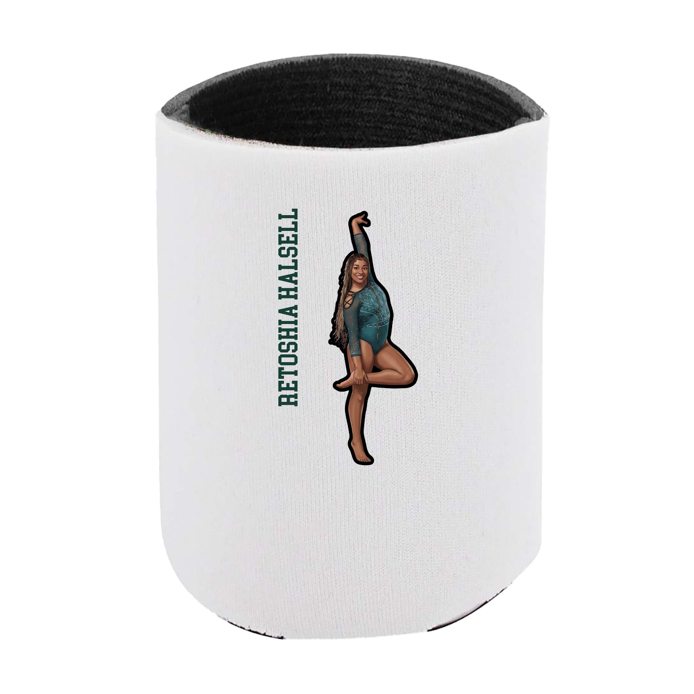Can Holder — Name Vertical in White