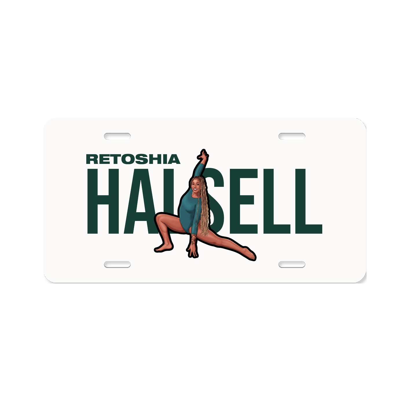 License Plate — Player Name in Classic