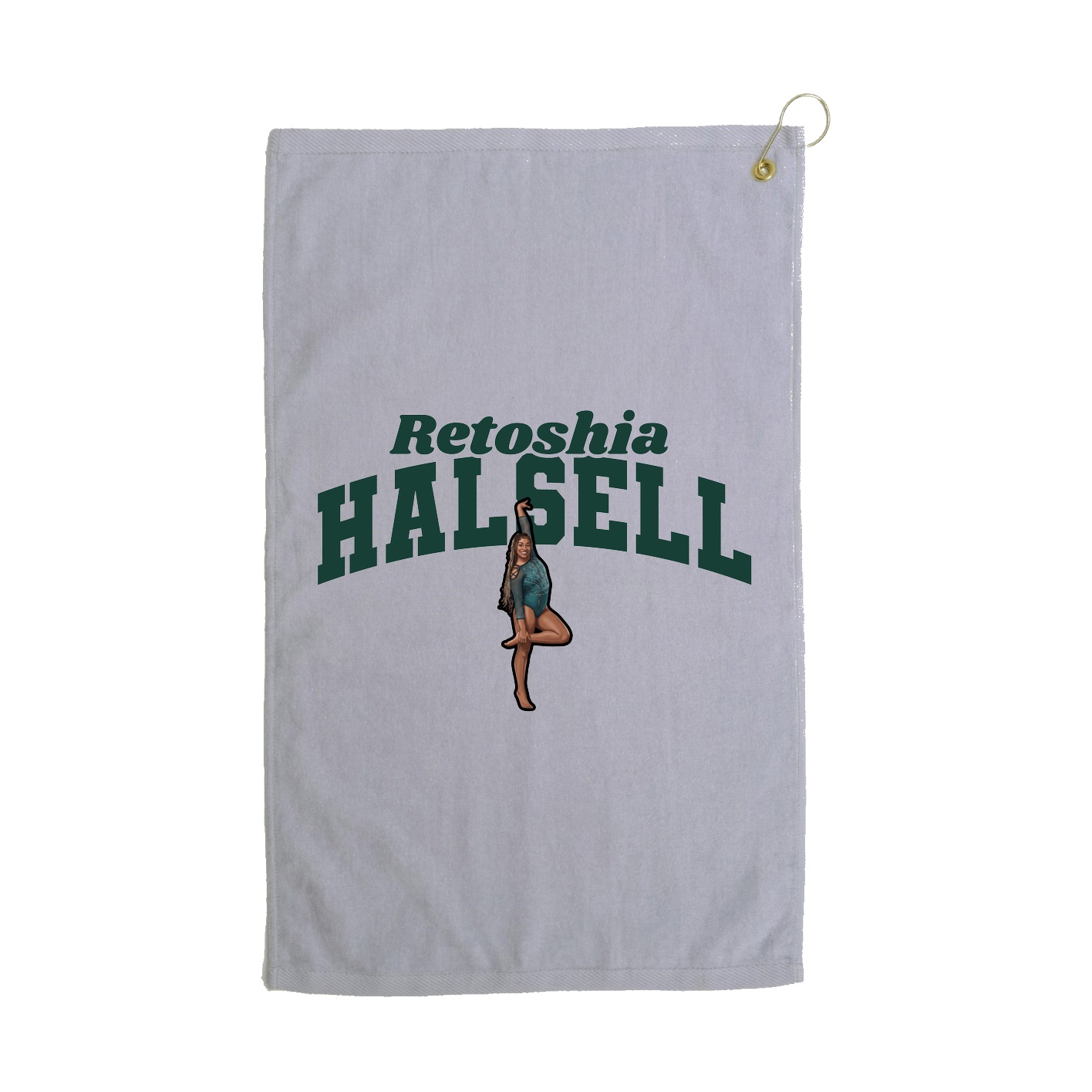 Golf Towel — Signature Arch in Grey