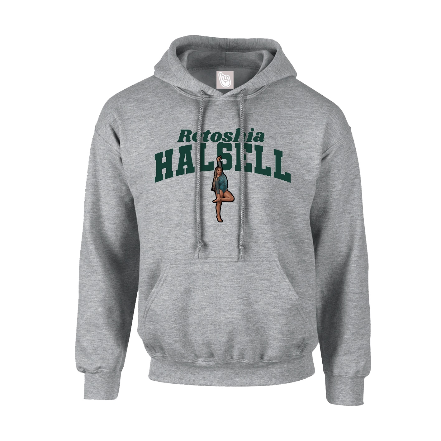Youth Hoodie — Signature Arch in Grey