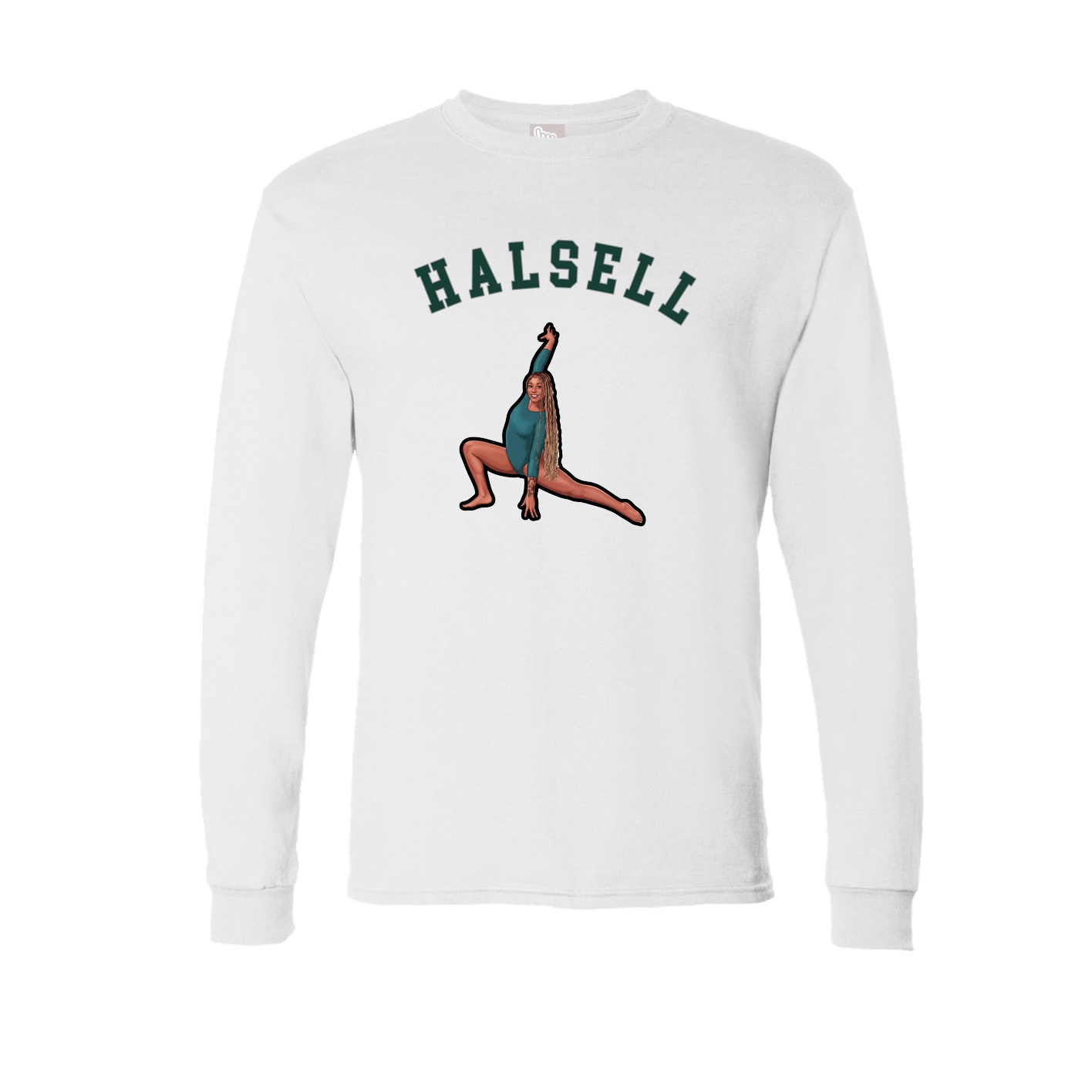 Long Sleeve Tee — Shirsey Arch in White