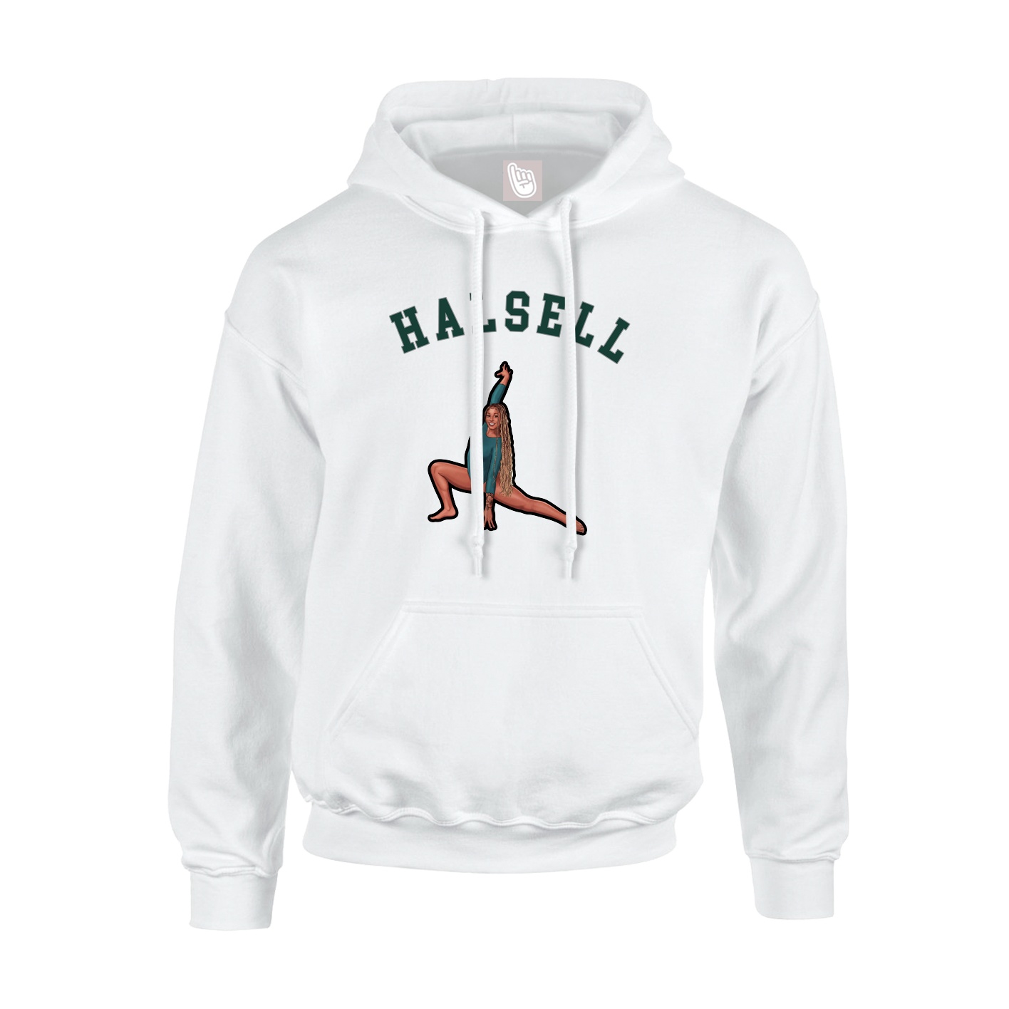 Youth Hoodie — Shirsey Arch in White