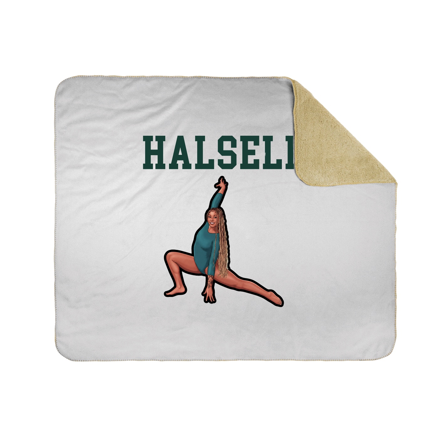Throw Blanket — Shirsey in White
