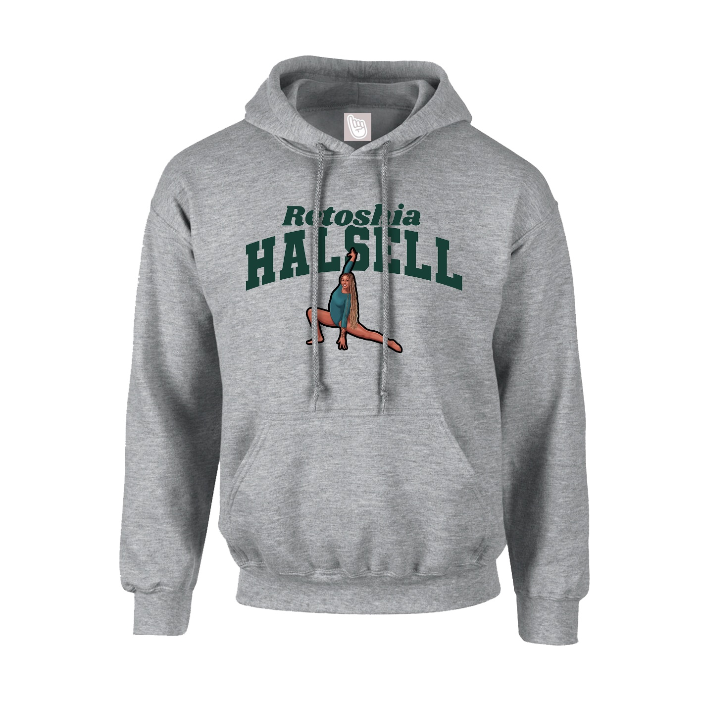 Hoodie — Signature Arch in Grey