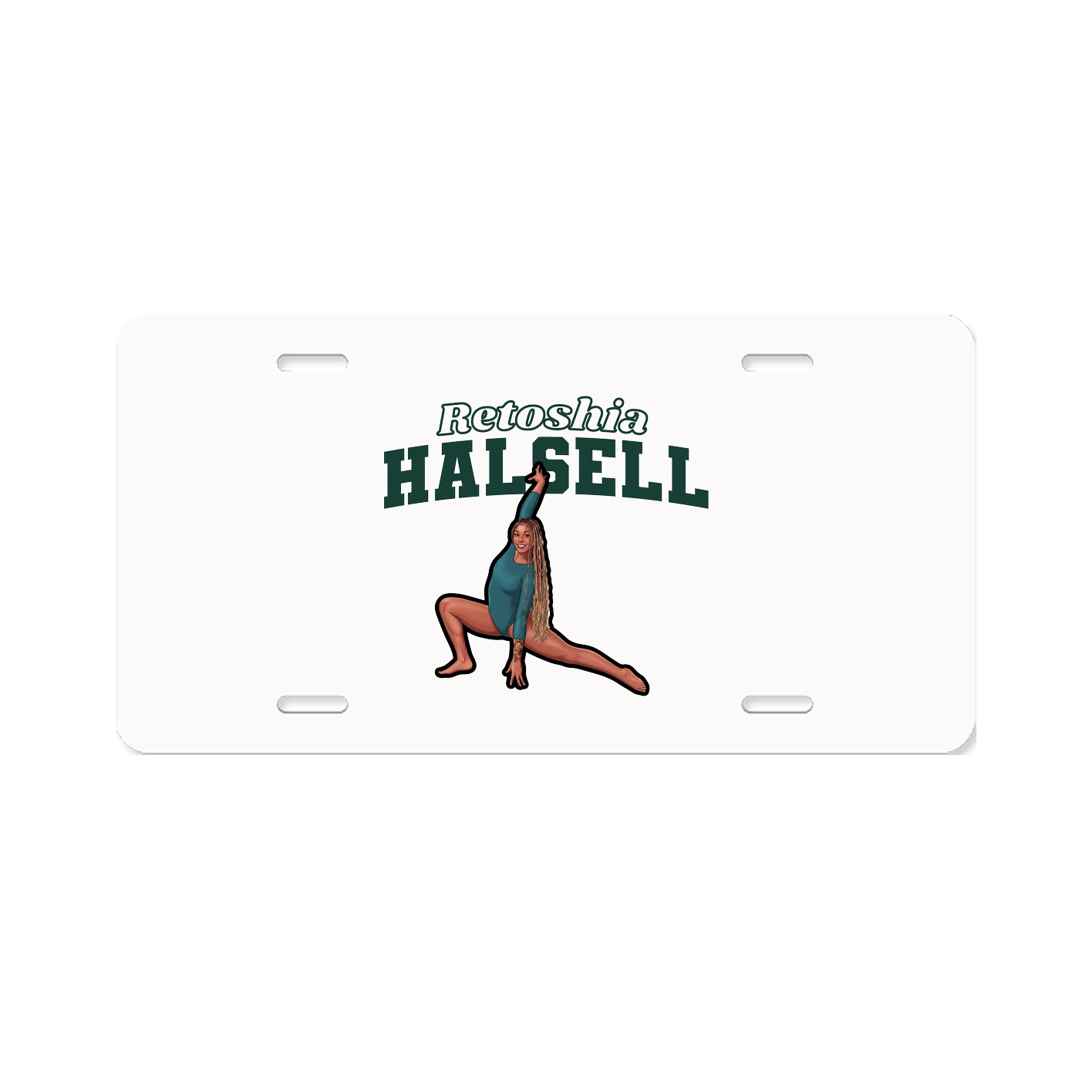 License Plate — Name Arch in Classic