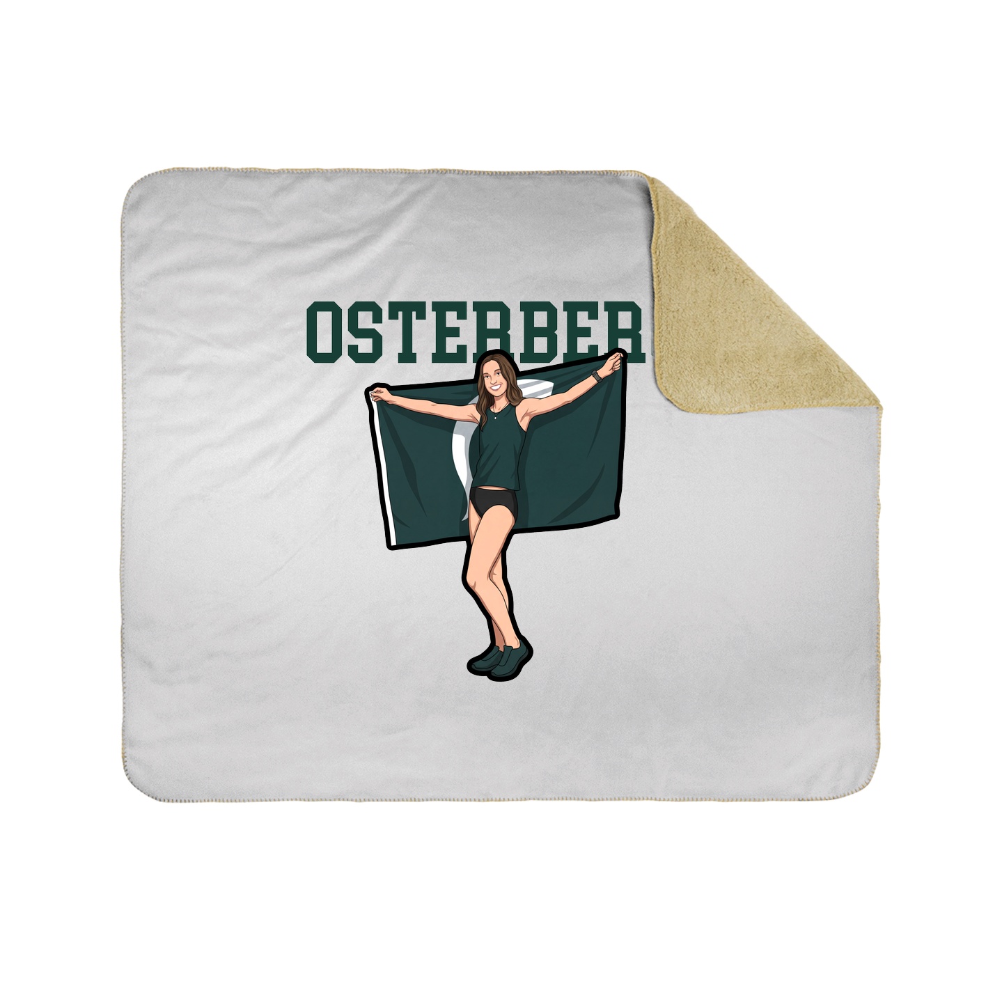 Throw Blanket — Shirsey in White