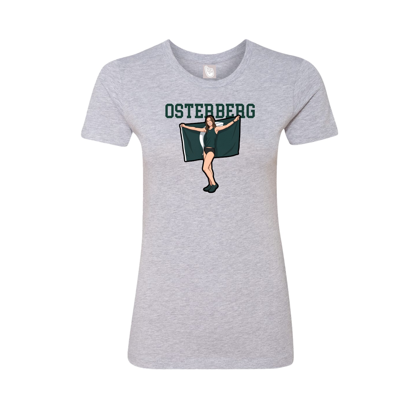 Fitted Women's Tee — Shirsey in Grey