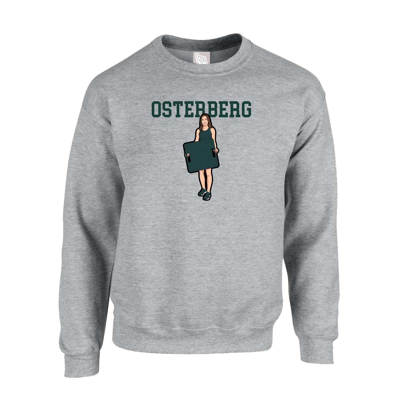 Fleece Crew — Shirsey in Grey