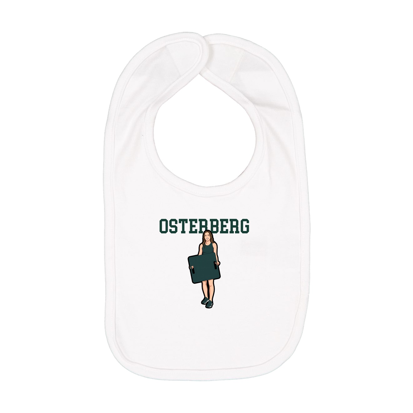 Infant Bib — Shirsey in White