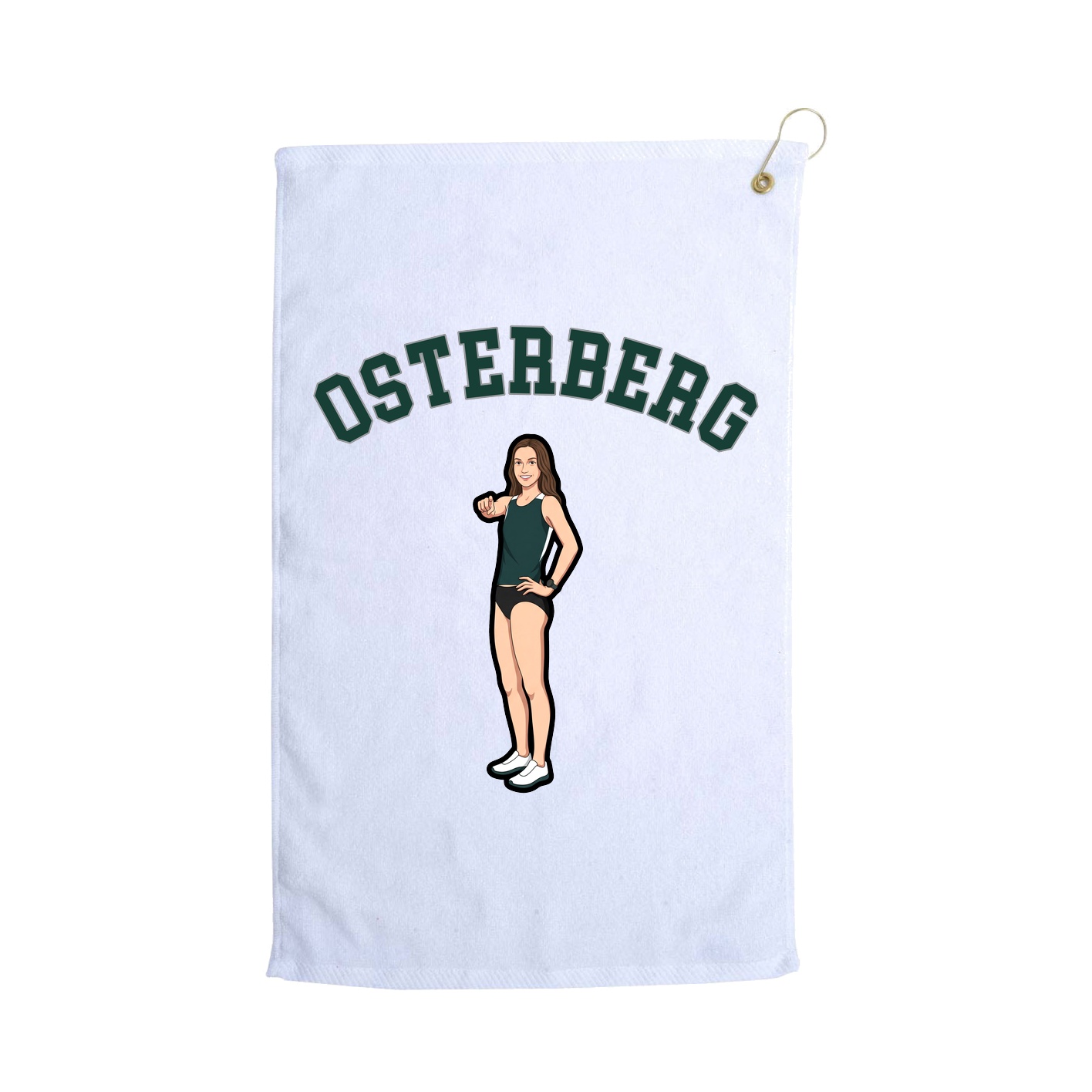 Golf Towel — Shirsey Arch in White