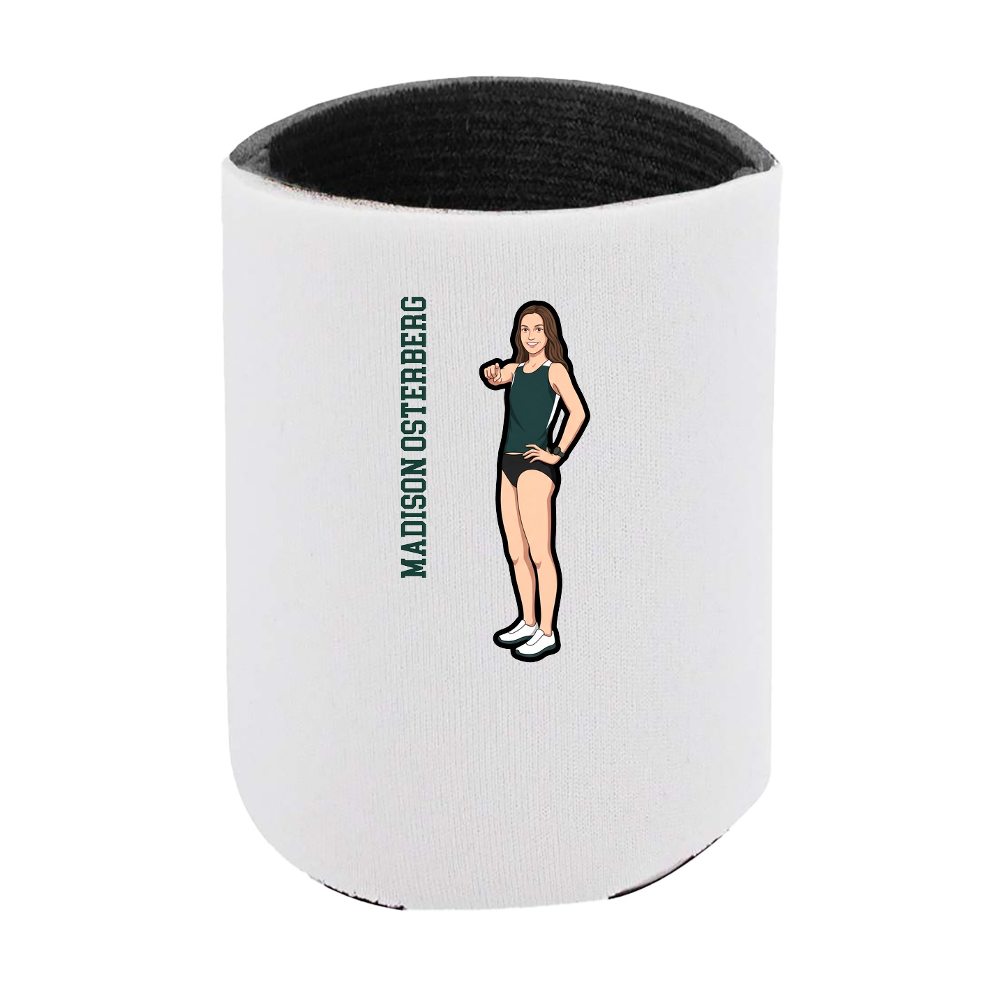 Can Holder — Name Vertical in White