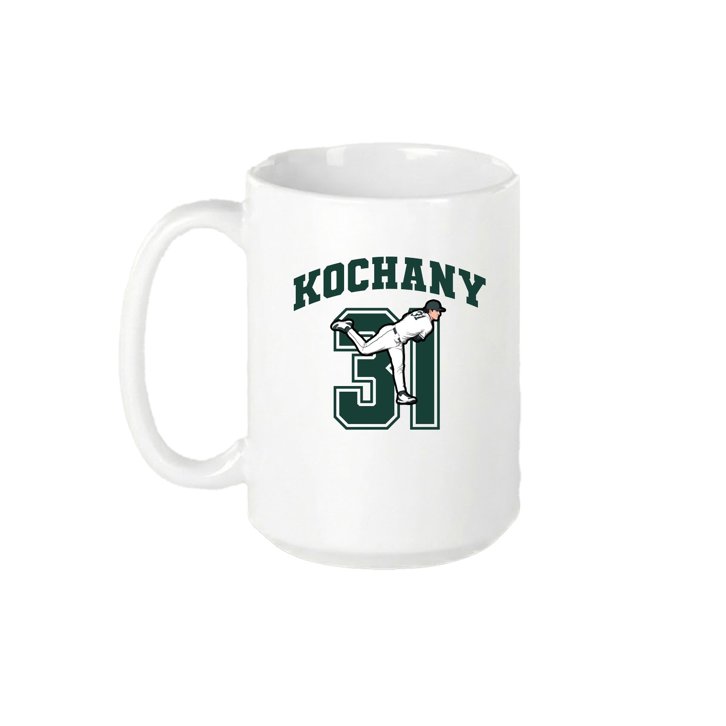 15oz Coffee Mug — Number in White