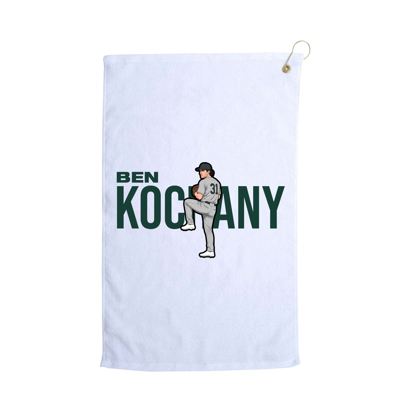 Golf Towel — Player Name in White