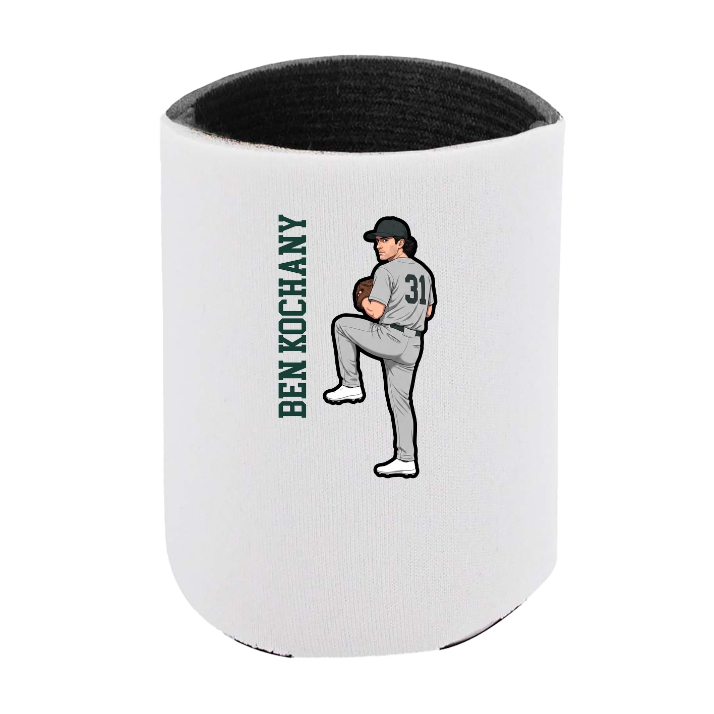 Can Holder — Name Vertical in White