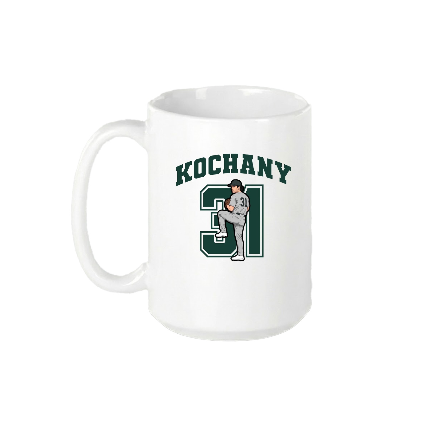 15oz Coffee Mug — Number in White