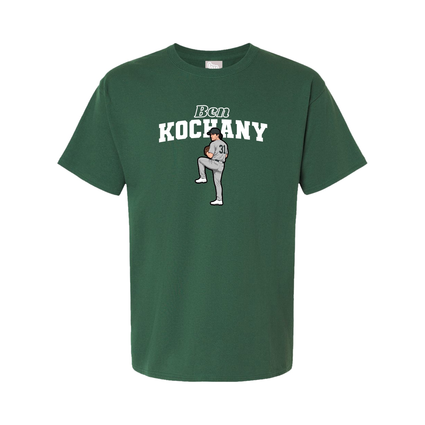 Youth Tee — Name Arch in Green