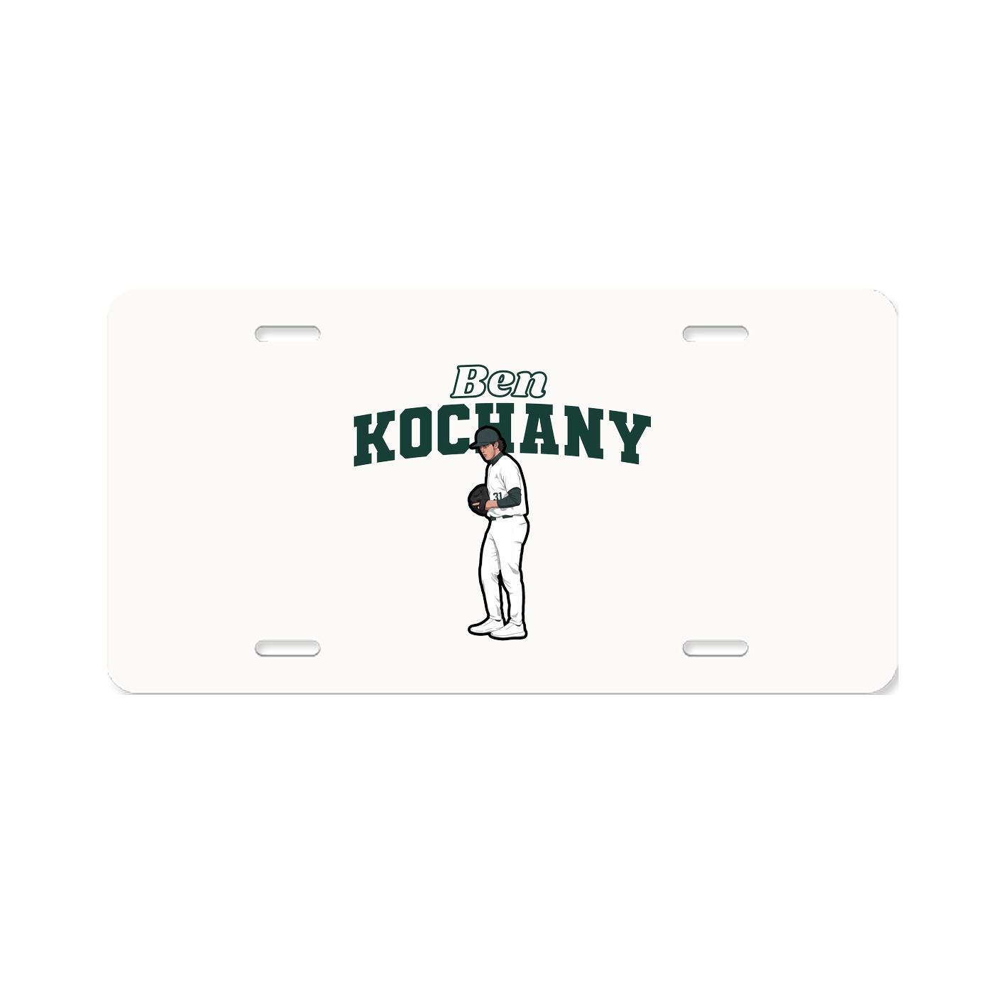 License Plate — Name Arch in Classic