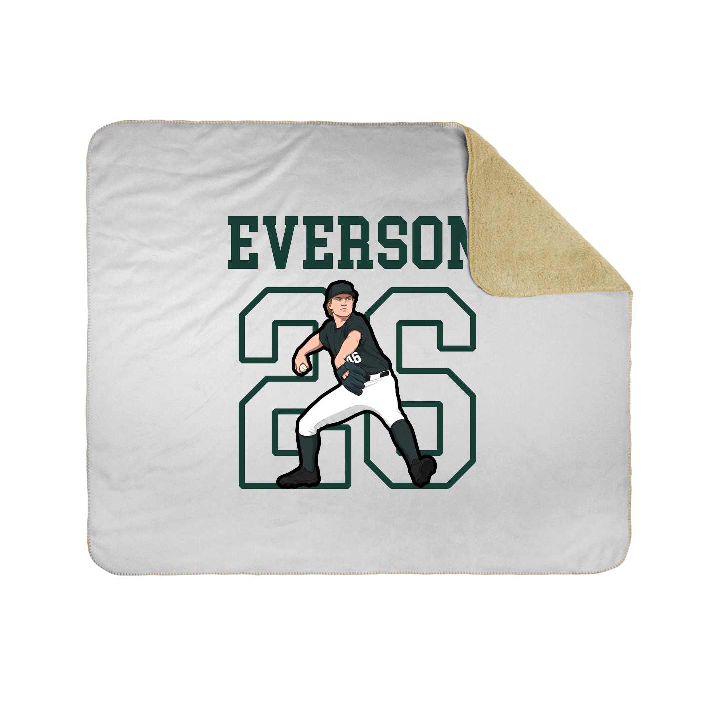 Throw Blanket — Shirsey in White