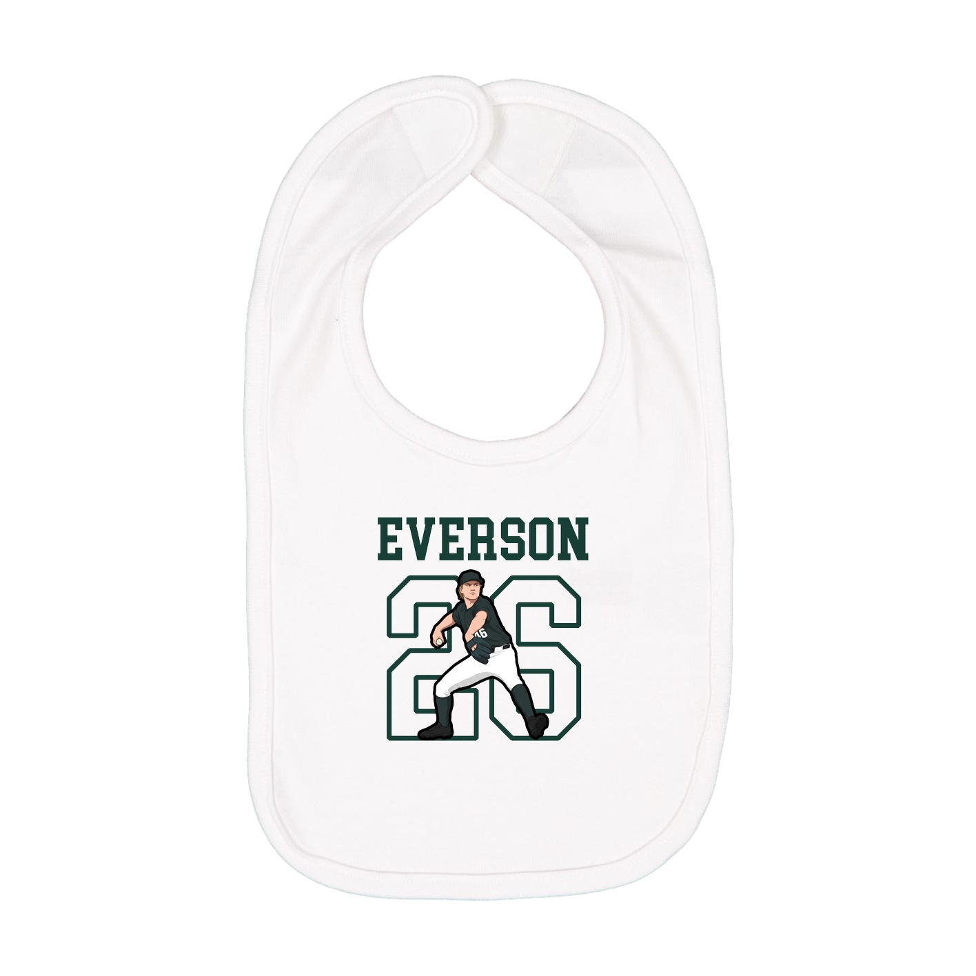 Infant Bib — Shirsey in White