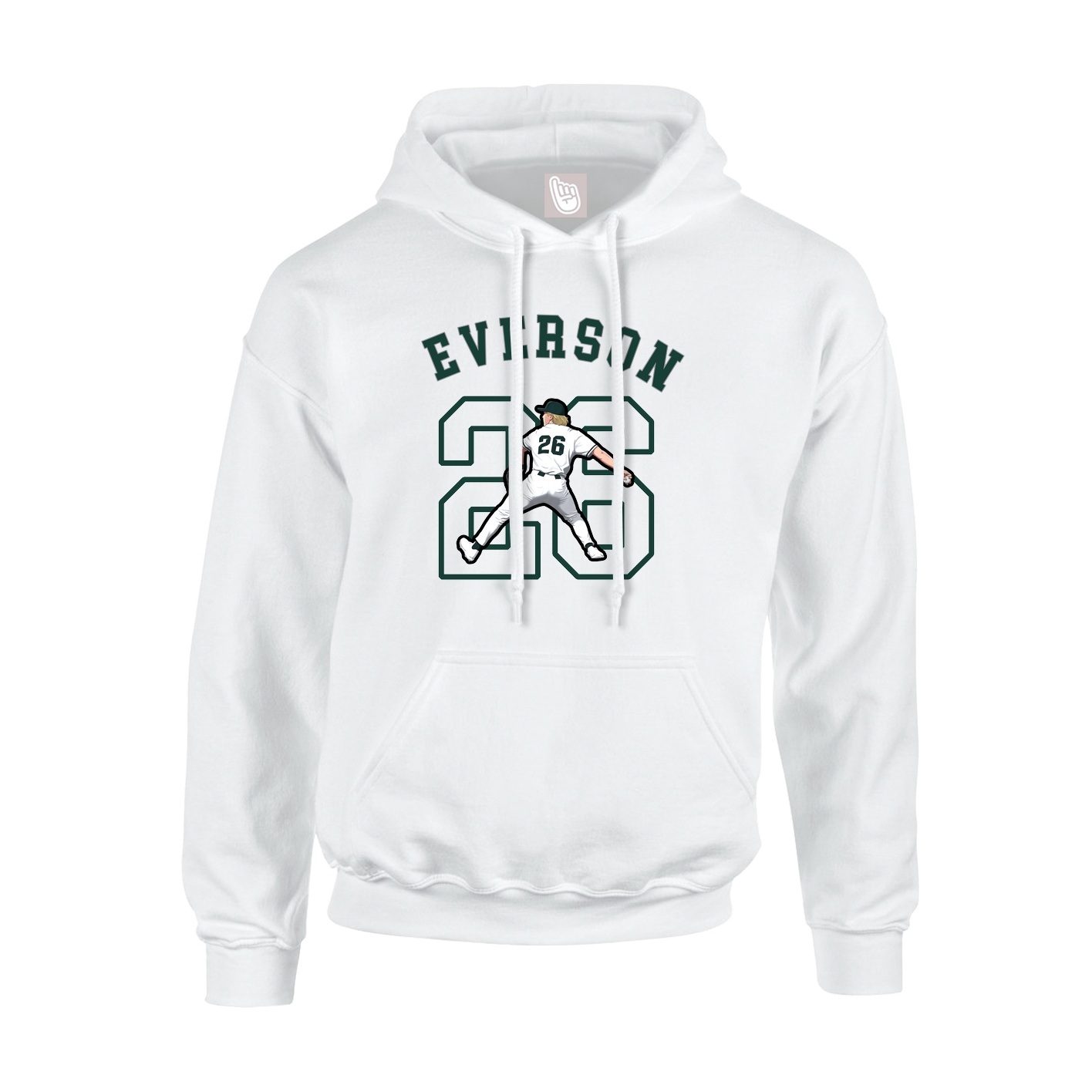 Youth Hoodie — Shirsey Arch in White