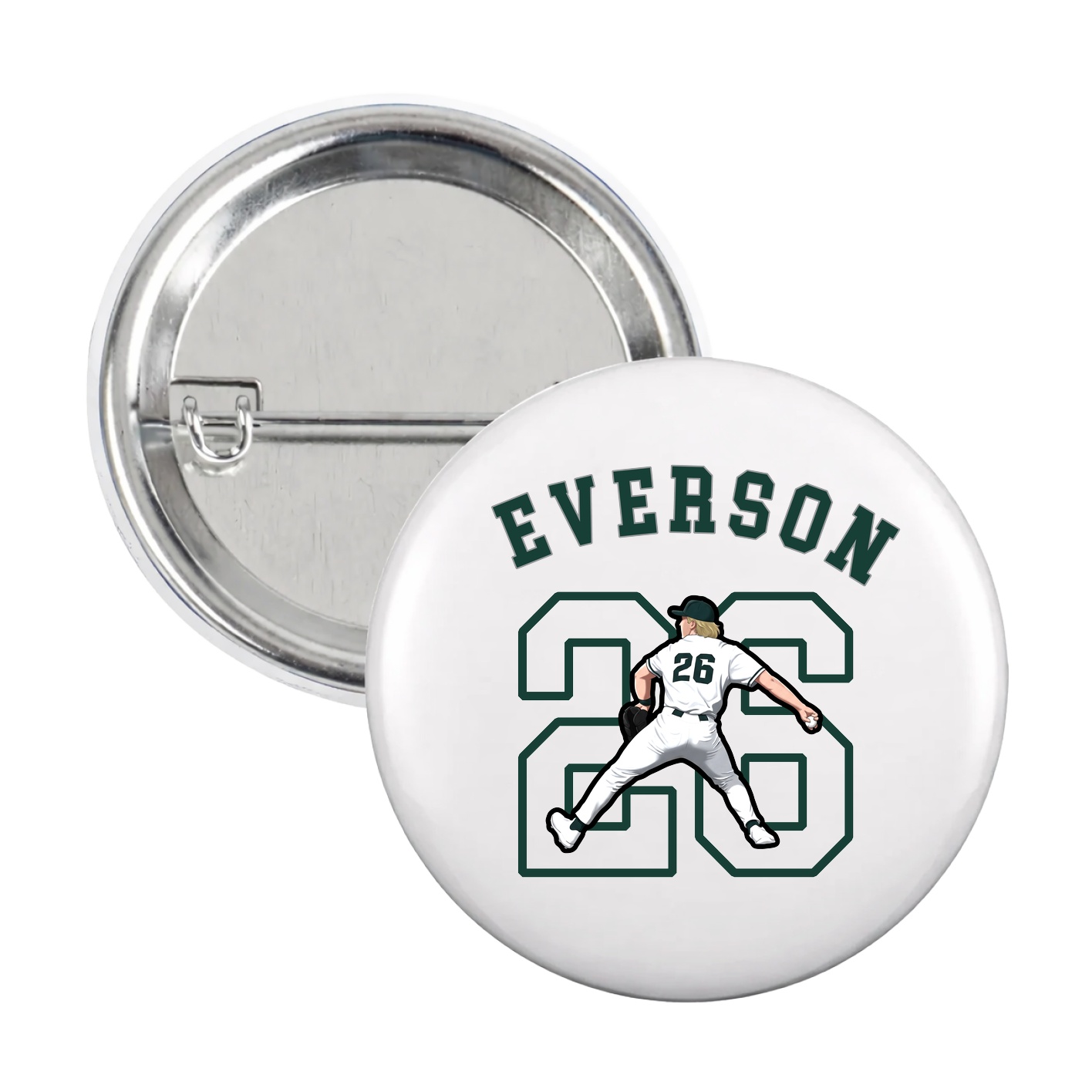 Game Day Button — Shirsey Arch in White