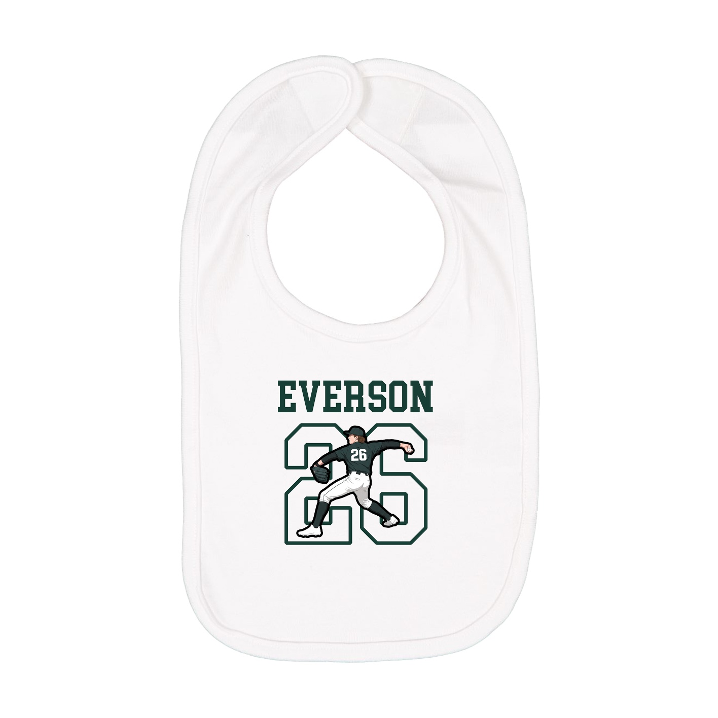 Infant Bib — Shirsey in White