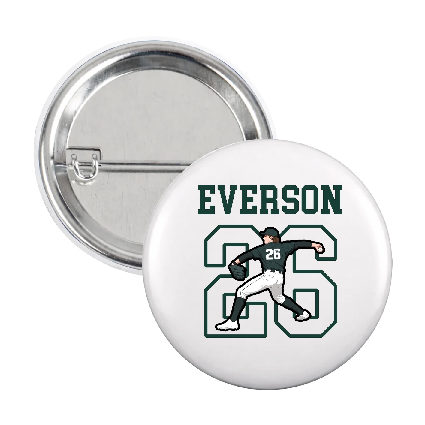 Game Day Button — Shirsey in White