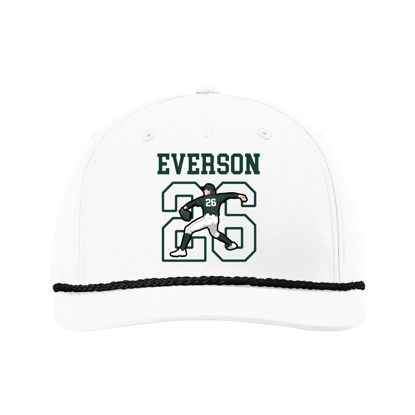 Five-Panel Classic Rope Cap — Shirsey in White