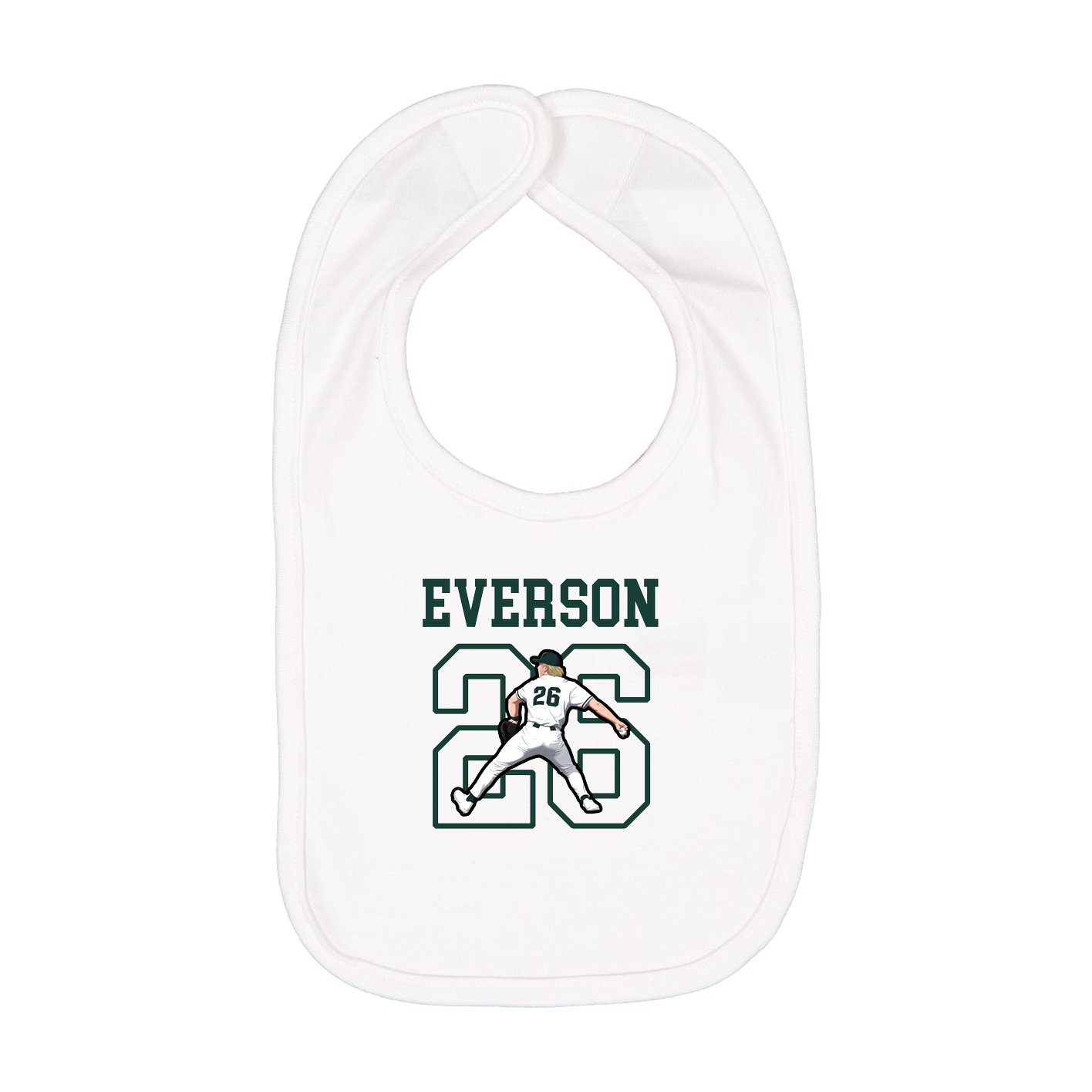 Infant Bib — Shirsey in White