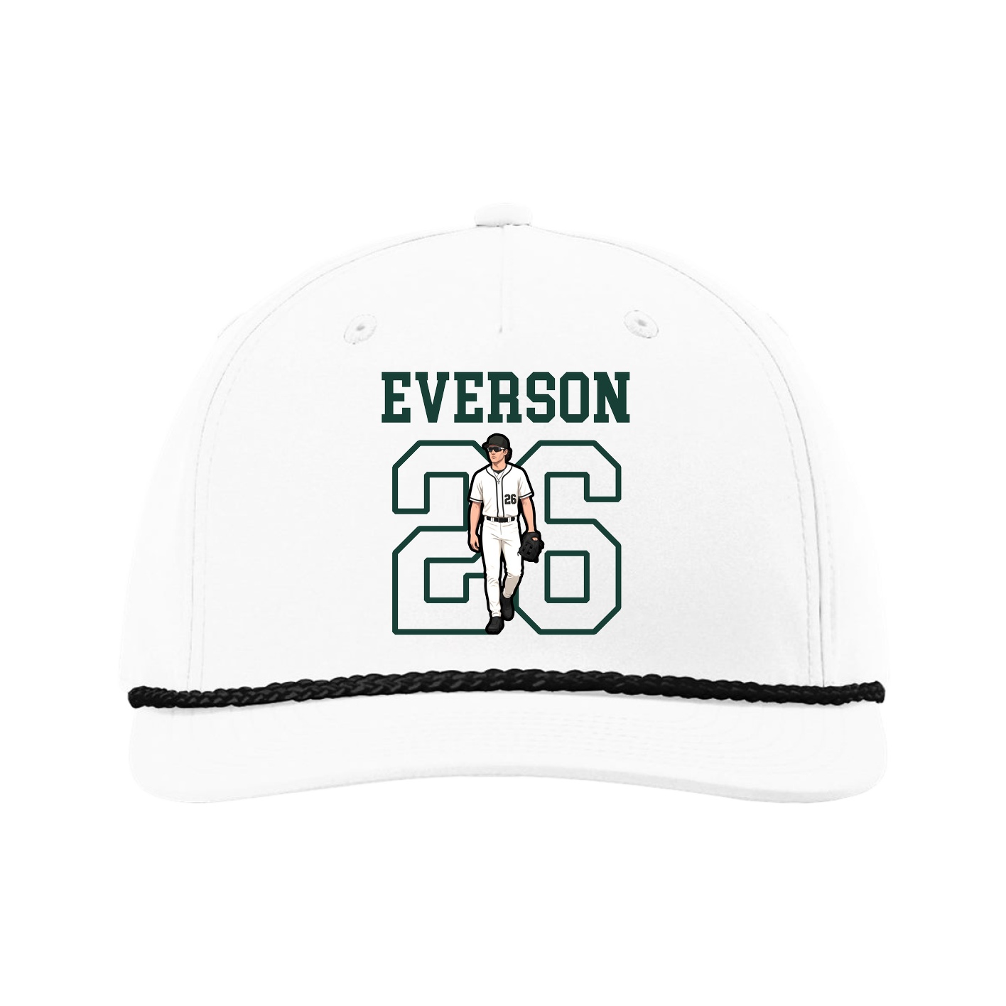 Five-Panel Classic Rope Cap — Shirsey in White